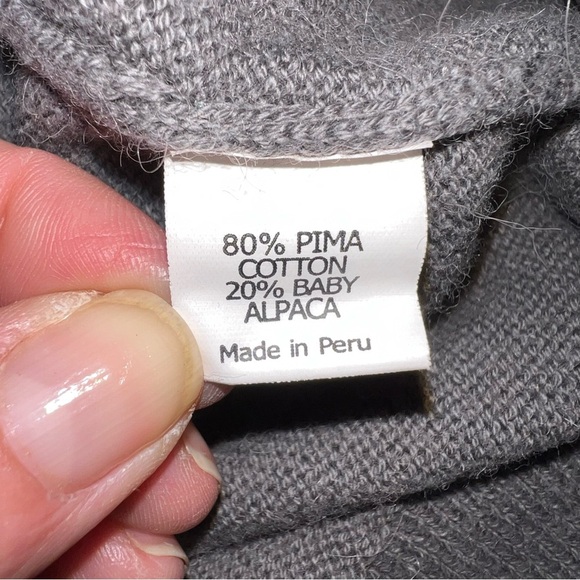 Vineyard Vines Cotton-Alpaca Blend 1/4 Zip Pullover Sweater - Size Medium - Picture 8 of 8